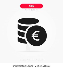 Money icon vector. Payment system, coins, dollar, tl, lira, euro, pound, cent sign with isolated on white background. Financial symbol. Coin icon.