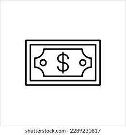 Money Icon Vector. Zahlungssystem. Geldsymbol für Design und Web. Münzen und Dollar-Cent-Zeichen einzeln auf weißem Hintergrund. Vektorgrafik
