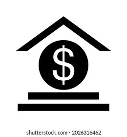 Money icon vector set. dollar illustration sign collection. Bank symbol or logo.