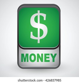 Money icon. Vector sign.