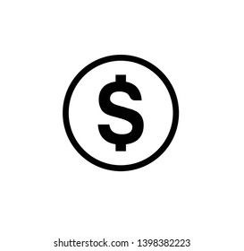 Money icon vector sign illustration