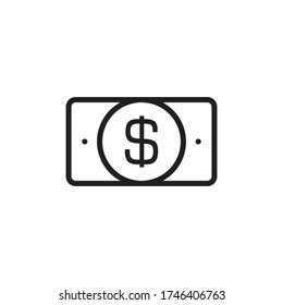 money icon vector sign symbol isolated