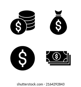 Money icon vector. Money sign and symbol