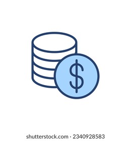 Money icon vector. Money sign and symbol