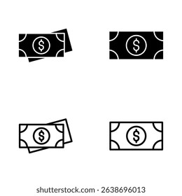 Money icon vector. Money sign and symbol
