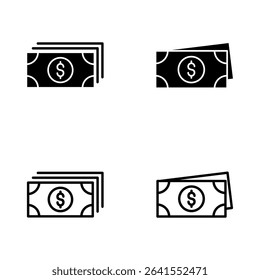 Money icon vector. Money sign and symbol