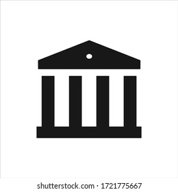 Geldsymbol-Vektorgrafik. Stapel von Münzsymbol. Umriss eines einfachen Symbolzeichens.