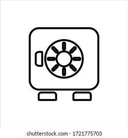 vector de icono de dinero. ícono de pilas de monedas. símbolo sencillo de esquema.