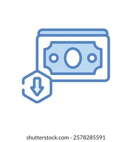 Money icon vector stock illustration