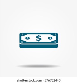 Money icon, vector symbol