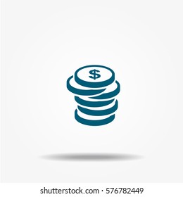 Money icon, vector symbol