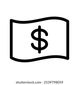 Ilustración de diseño de símbolo de Vector de icono de dinero