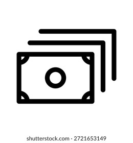 Ilustración de diseño de símbolo de Vector de icono de dinero