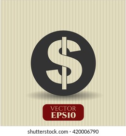 money icon vector symbol flat eps jpg app web concept website
