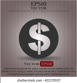 Money icon vector symbol flat eps jpg app web concept website