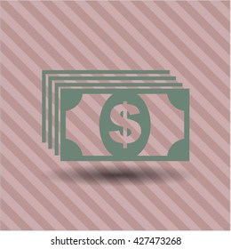money icon vector symbol flat eps jpg app web concept website