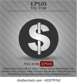 símbolo del vector del dinero eps plana jpg sitio web de la aplicación
