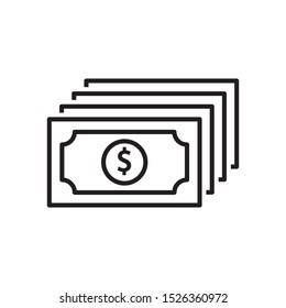 money icon vector symbol template