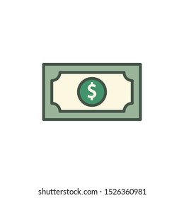 money icon vector symbol template