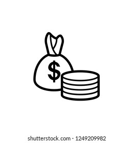Money Icon Vector Template.