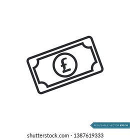 Money Icon Vector Template Flat Design