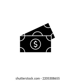 Vector de iconos de dinero para aplicaciones web y móviles. Signo y símbolo de dinero