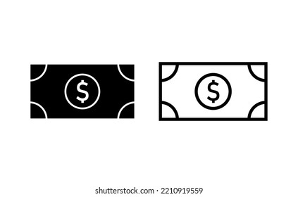 Money icon vector for web and mobile app. Money sign and symbol