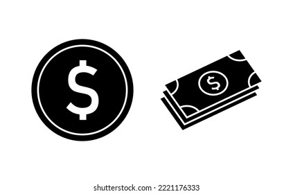 Money icon vector for web and mobile app. Money sign and symbol