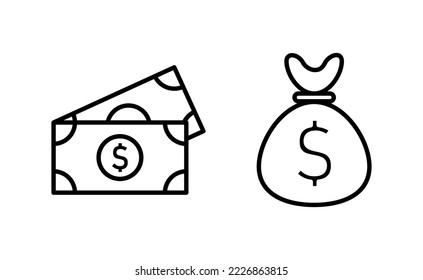 Money icon vector for web and mobile app. Money sign and symbol