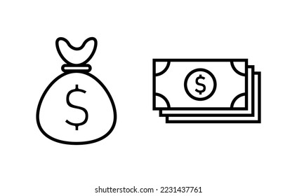 Money icon vector for web and mobile app. Money sign and symbol