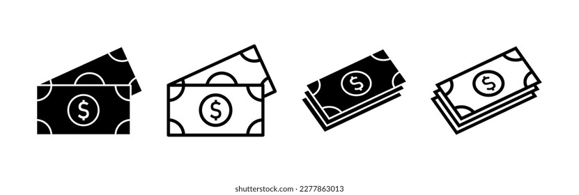 Money icon vector for web and mobile app. Money sign and symbol