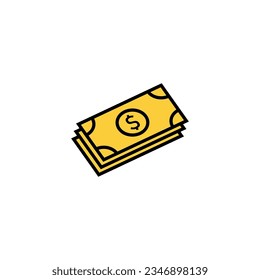 Money icon vector for web and mobile app. Money sign and symbol