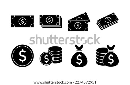 Money icon vector for web and mobile app. Money sign and symbol