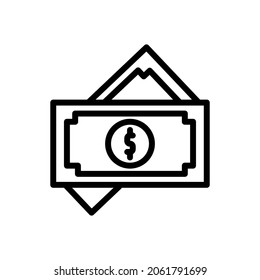 vector de icono de dinero para su elemento de diseño