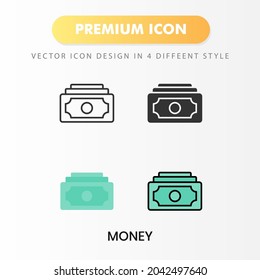 money icon for your website design, logo, app, UI. Vector graphics illustration and editable stroke.