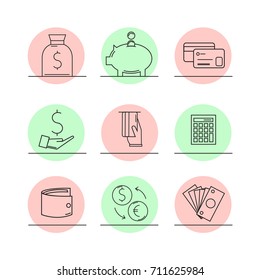 The money icons
