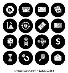 Money Icons, Money cash icons set - banking investment sign and symbols