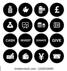 Money Icons, Money cash icons set - banking investment sign and symbols