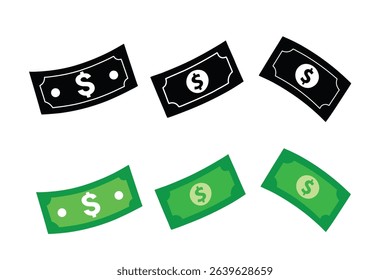 Money Icons Free Vector Illustrations of Cash Bills, Dollar Signs, Financial Symbols, Currency Design Elements for Websites, Apps, and Presentations