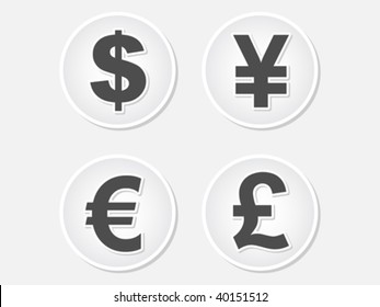 money icons illustration