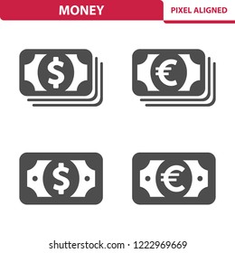 Money Icons. Professional, pixel perfect icons, EPS 10 format.