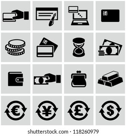 Money icons set