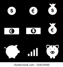 Money icons set 