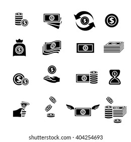 Similar Images, Stock Photos & Vectors of Money icons set - 420713344