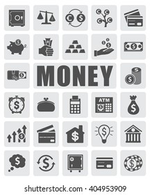 money icons set