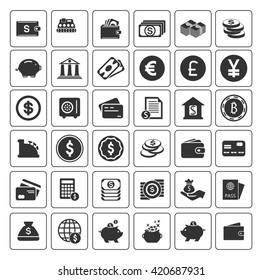 Money icons set