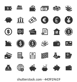 Money icons set