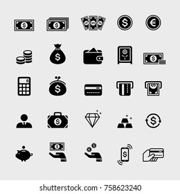 Money icons set