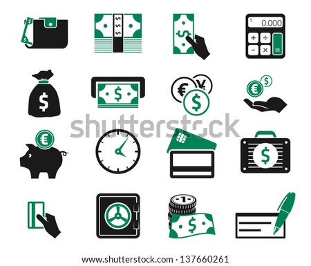 Money icons set