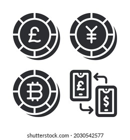 money icons set. Perfect for website mobile app, app icons, presentation, illustration and any other projects.